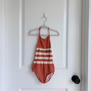 🧡Bobo Choses “Ceci n'est pas” Swimsuit Orange Stripes